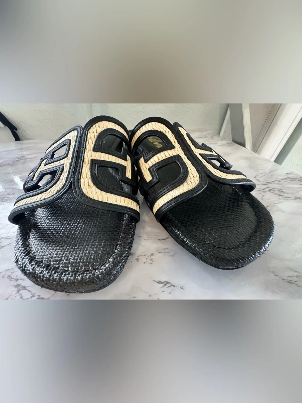 Sam Edelman Bay Slide Sandal Black Women’s Sz 10